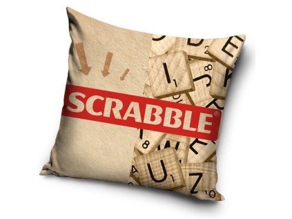 Povlak na polštářek Dřevěné Scrabble