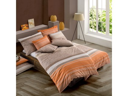 38179 4 bavlnene povleceni federiko oranzove 140x200 bedtex