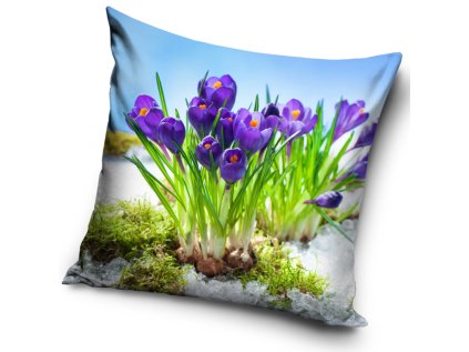 38470 dekoracni polstarek fialove krokusy