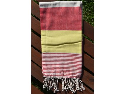 39136 1 peshtemal osuska rainbow cervena