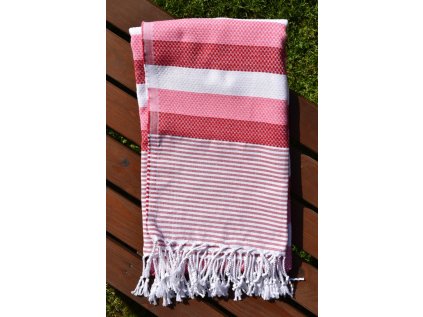 40154 1 osuska peshtemal honey comb cervena