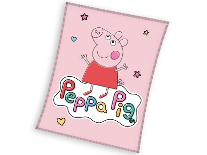 40972 detska deka prasatko peppa vesela pepina 110x140