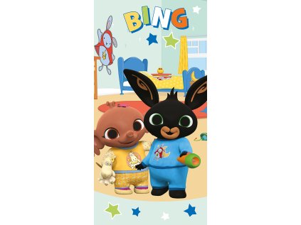 Dětská osuška Zajíček Bing a Sula v Pyžamu
