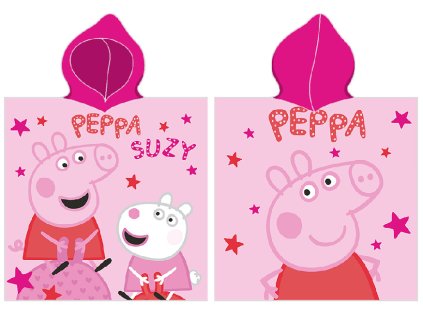 42695 detske ponco prasatko pepina a suzy na skakacim mici