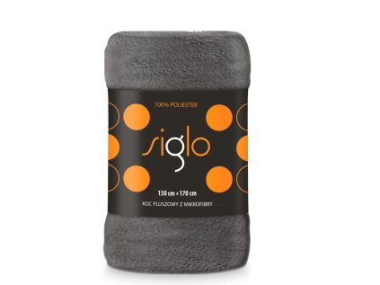FARO Deka mikroplyš super soft tmavě šedá Polyester, 130/170 cm