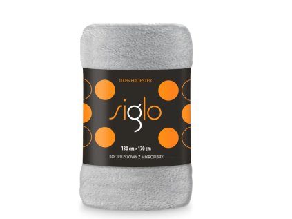 FARO Deka mikroplyš super soft světle šedá Polyester, 130/170 cm