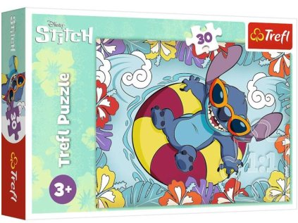 vyr 4208 trefl puzzle 30el lilo stitch na wakacjach di