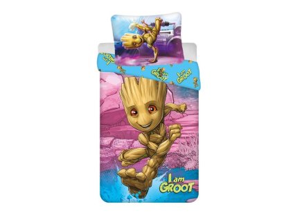 JERRY FABRICS Povlečení Groot I am Groot Bavlna, 140/200, 70/90 cm