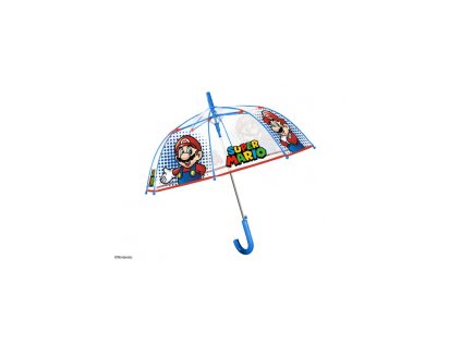 detsky automaticky dazdnik perletti super mario transparent 75064