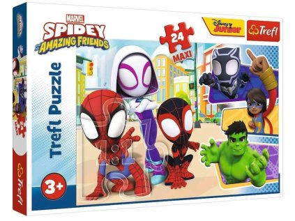 vyr 4242 trefl spider man 24 maxi spidey i przyjaciele