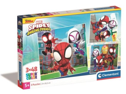 vyr 4264 clementoni puzzle 3x48el spidey u