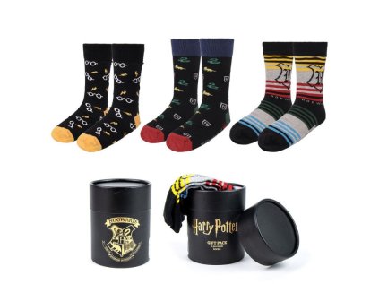 univerzalne ponozky harry potter darcekove balenie sada 3ks velkost 38 45 2900002568