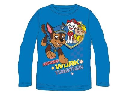 Chlapecké tričko Paw Patrol dlouhý rukáv modré (Velikost 98)