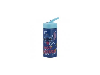 Plastová láhev s výsuvným brčkem Lilo & Stitch, 410ml, 75031