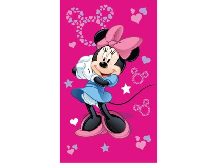 JERRY FABRICS Dětský ručník Minnie Pink 05 Bavlna - Froté, 50/30 cm