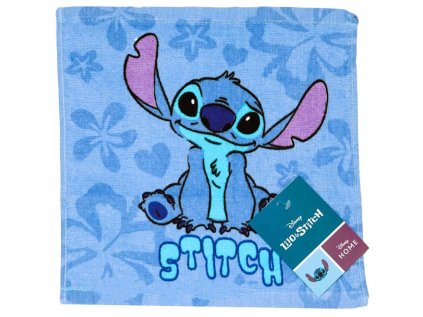 RUČNÍK NA OBLIČEJ STITCH crbt 16218 modrý (Velikost uni)