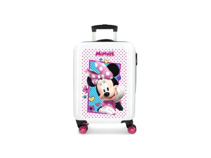 luxusny detsky abs cestovny kufor minnie mouse joy 55x38x20cm 34l 2391462
