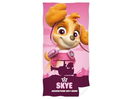 Dětská osuška Tlapková Patrola Pilotka Skye AKCE