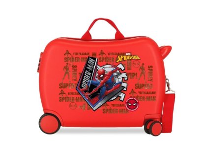 JK 101474 detsky kufrik kolecka spiderman great power red