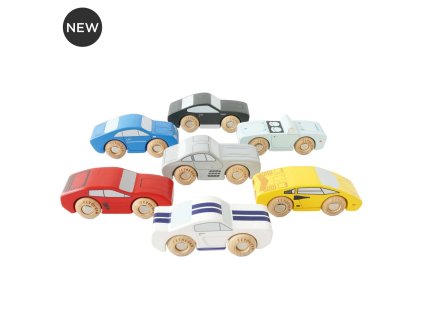 Le Toy Van Set dřevěných sportovních autíček