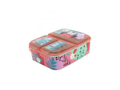 Dělený plastový box na svačinu MINNIE MOUSE, 74420