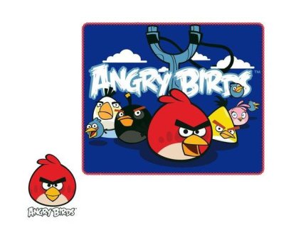 FLÍSOVÁ DEKA ANGRY BIRDS (Velikost uni)