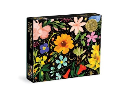 Galison Puzzle Mezigalaktická Flora 1000 dílků