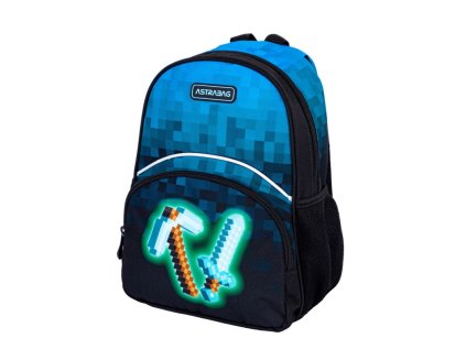 detsky batoh astrabag blue pixel ak300 502024094