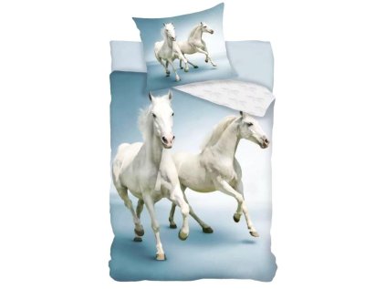 POVLEČENÍ KONĚ j 1000519 bílo - šedé (Velikost uni)