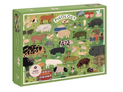 Chronicle Books Puzzle Pigologie 1000 dílků - poškozený obal