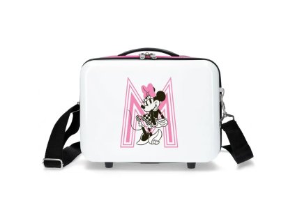 abs cestovny kozmeticky kufrik minnie mouse pink 21x29x15cm 9l 3413922