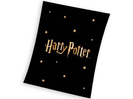 39726 detska deka harry potter gold stars 130x170