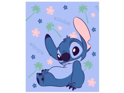 XXL FLÍSOVÁ DEKA LILO A STITCH DE LUX (Velikost uni)
