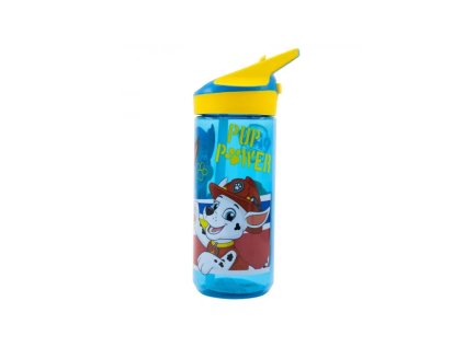 plastova flasa s vysuvnou slamkou paw patrol tritan 620ml 74697