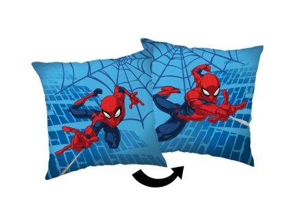JERRY FABRICS Mikroplyšový povlak na polštářek Spiderman Blue 05