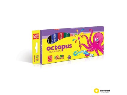 Temperové barvy UNI 21 ml, 10 barev v krabičce