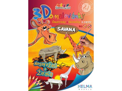 3D omalovánky OZ16 Savana