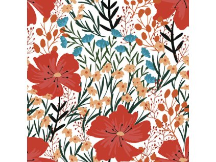 Ubrousky DAISY L (20ks) Poppy and Wild Flowers