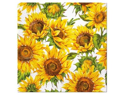Ubrousky PAW Dekor L (20ks) Dancing Sunflowers