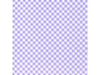 Ubrousky MAKI L (20ks) Diagonal Lavender Check
