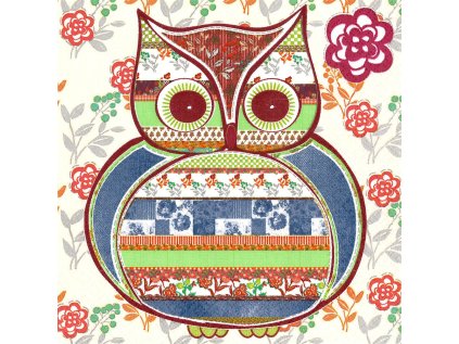 Ubrousky MAKI L (20ks) Patterned Owl