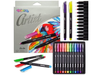 Colorino Artist fixy 12ks Fineliners