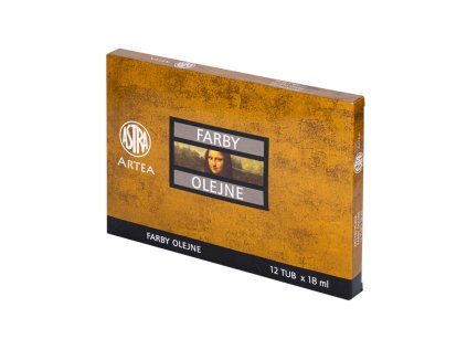 Olejové barvy ASTRA 18 ml 12 barev sada 2