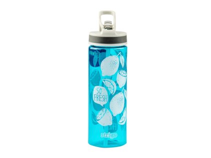 Láhev na pití STRIGO 600 ml modrá s citróny