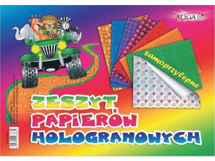 Barevné papíry B5/8 hologr. samol. 180g