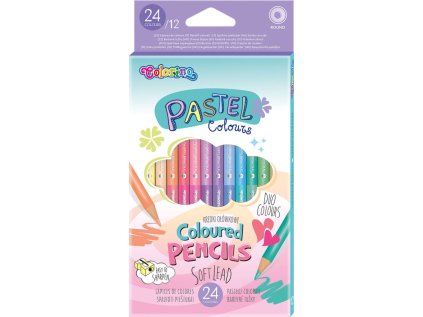 Colorino pastel pastelky 12ks /24 bárev