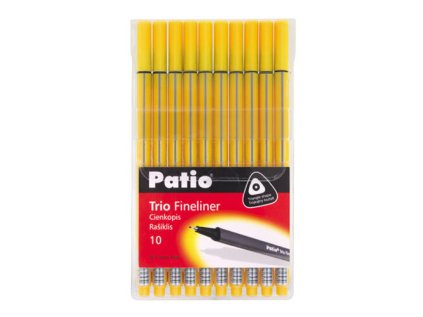 Popisovač PATIO TRIO 19477PTR 10ks žluté