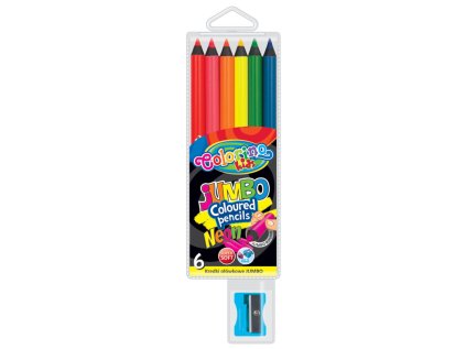 Colorino pastelky JUMBO 6ks kulaté Neon