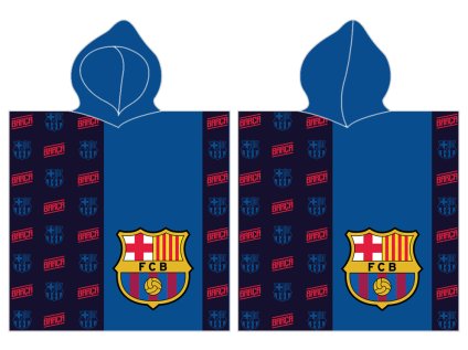 Fotbalové pončo FC Barcelona Blue