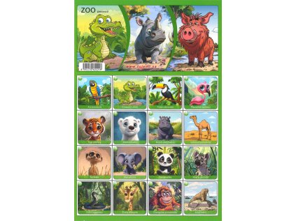 Pexeso A4 - ZOO